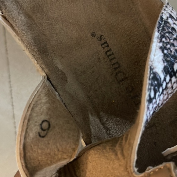 Pierre Dumas reptile print ankle strap chunky platform shoes 6 - Picture 6 of 6